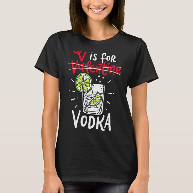 Camiseta V Es Para Vodka (Anverso)