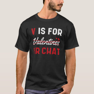 Camiseta V Es Para Vr Chat Día de San Valentín Online Virtu