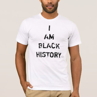 Camiseta V.I.P. SOY LA HISTORIA NEGRA (blanca)