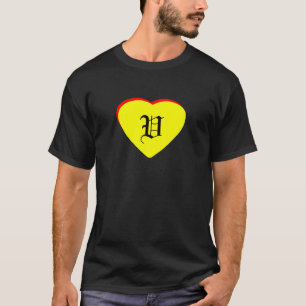 Camiseta "V" Invitación a la Boda Roja Amarilla al MUSEO