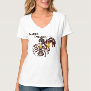 Camiseta V Naree Dragon Mujeres