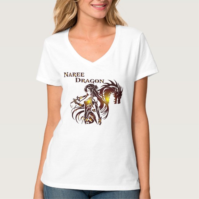 Camiseta V Naree Dragon Mujeres (Anverso)