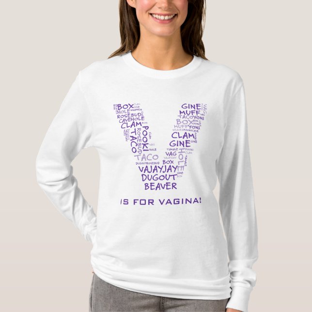Camiseta V para la victoria de la vagina en Michigan (Anverso)