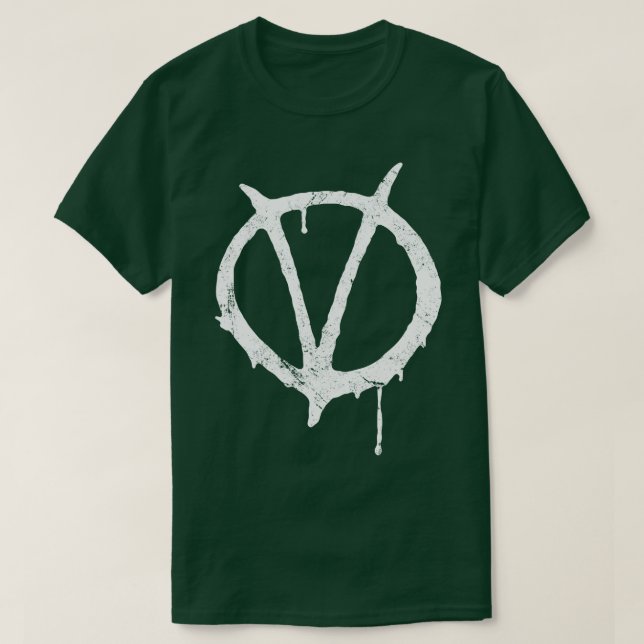 Camiseta V para Vendetta Vintage2 (Diseño del anverso)