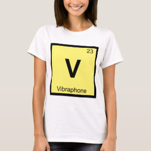 Camiseta V - Tabla periódica de química musical de Vibrap