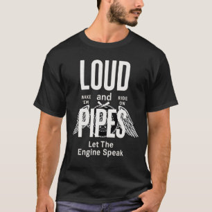 Camiseta V-Twin Loud Pipes