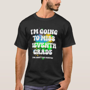 Camiseta V último día divertido sarcástico de séptimo grado