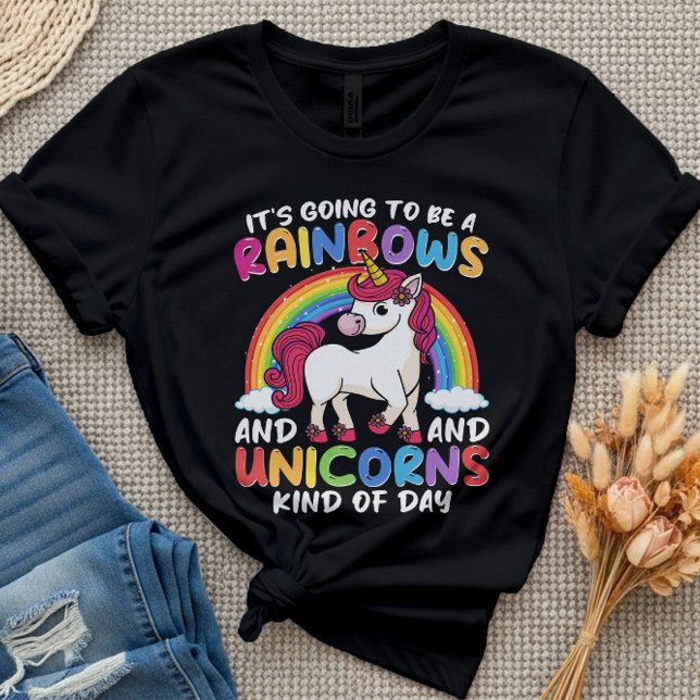 Camiseta Va a ser una especie de lluvia y unicornios (Subido por el creador)