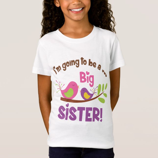 Camiseta va a ser una hermana grande (Anverso)