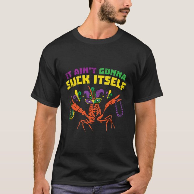 Camiseta Va A Suck Crawfish Funny Mardi Gra (Anverso)