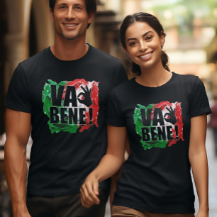 Camiseta ¡Va Bene! Bandera Divertida Italiana