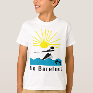 Camiseta Va descalzo - el esquí acuático descalzo