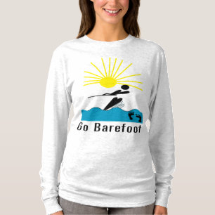 Camiseta Va descalzo - el esquí acuático descalzo