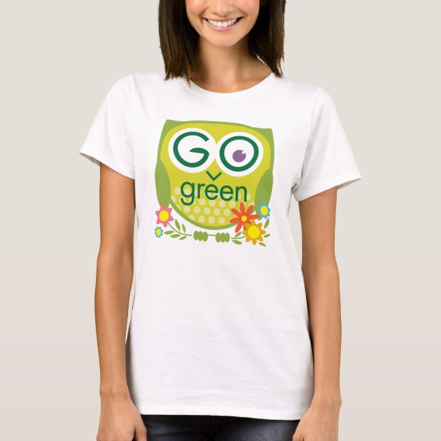 Camiseta Va el búho verde (Anverso)