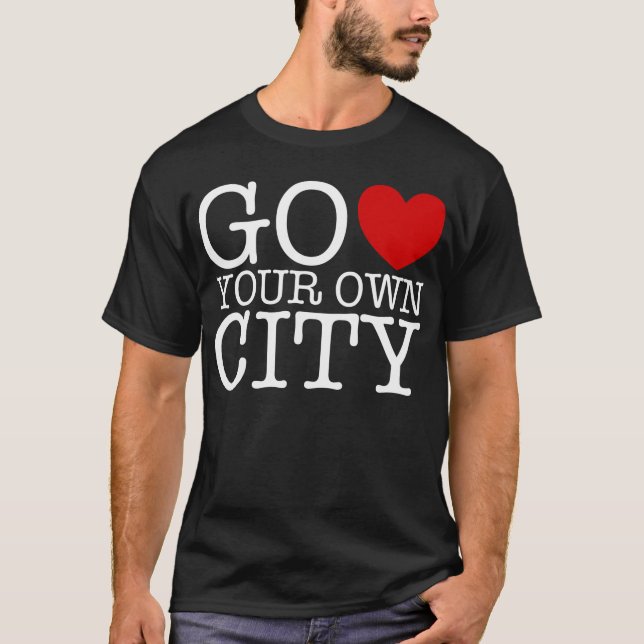 Camiseta Va el corazón su propia ciudad (Anverso)
