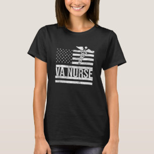 Camiseta Va Enfermera Cuidando A Veteranos Estadounidenses