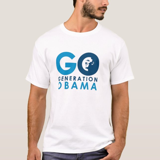 Camiseta Va la generación Obama T blanco (Anverso)