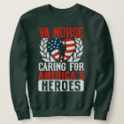 Va Nurse Americas Heros Merica US Flag Patriot Vet