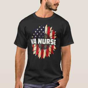 Camiseta Va Nurse Real Héroe Estadounidense 4 De Julio Patr