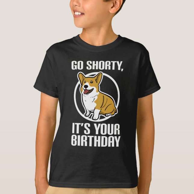Camiseta Va Shorty que es su perrito divertido del Corgi (Anverso)