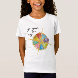 Camiseta Va su propia cita de la manera con el compás