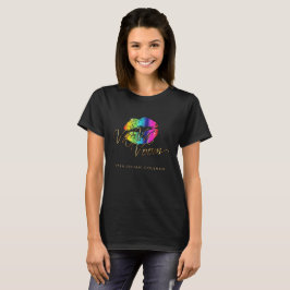 Camiseta Va va voom: los labios arcoiris