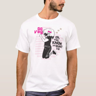 Camiseta ¡Va Veg! Oh usted sabe que usted quiere a