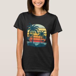 Camiseta Vac veraniego tropical gráfico de palmeras de play