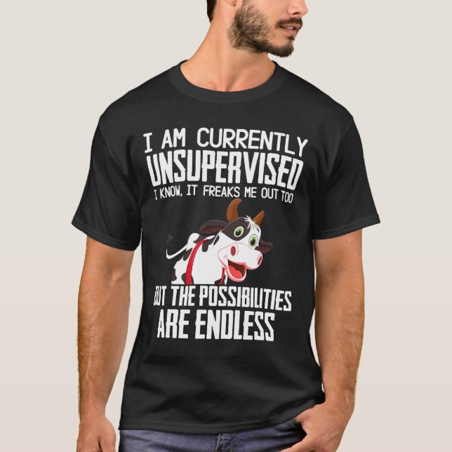 Camiseta Vaca actualmente sin supervisión (Anverso)