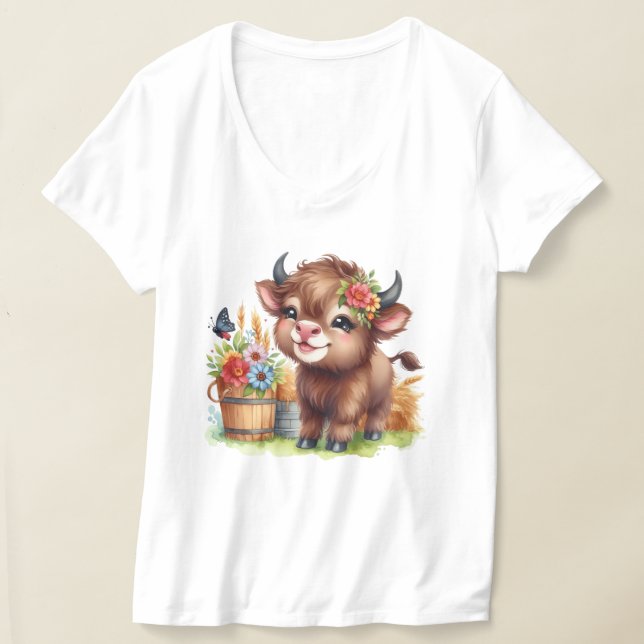 Camiseta Vaca Adorable (Distribución )