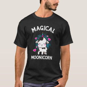 Camiseta Vaca Adorable Unicornio Crema De Hielo De Cuerno C