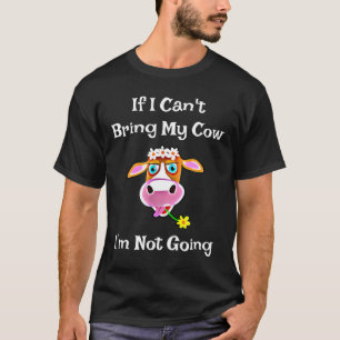 Camiseta Vaca Adorable Vaca Rosa S Cara De Animal
