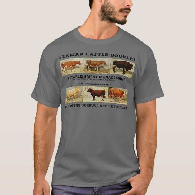 Camiseta Vaca alemana vintage (Anverso)