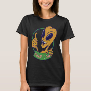 Camiseta vaca alienígena espacial ovni gratis