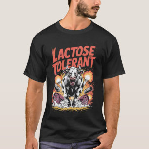 Camiseta Vaca Amantes de la Leche Tolerante a la Lactosa