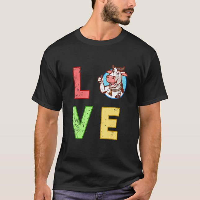 Camiseta Vaca animal (Anverso)