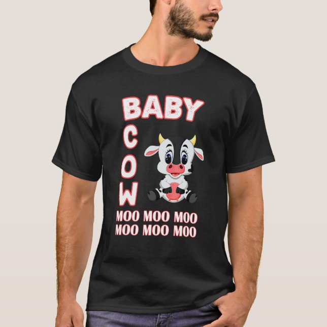 Camiseta Vaca Bebé Muu Muu Muu (Anverso)