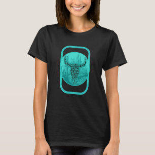 Camiseta Vaca Boho Cráneos de Vaca Leopardo Fan de Vaca Ani