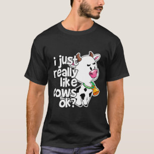 Camiseta Vaca Cabra de Mascota Adorable Leche Ganado Granja
