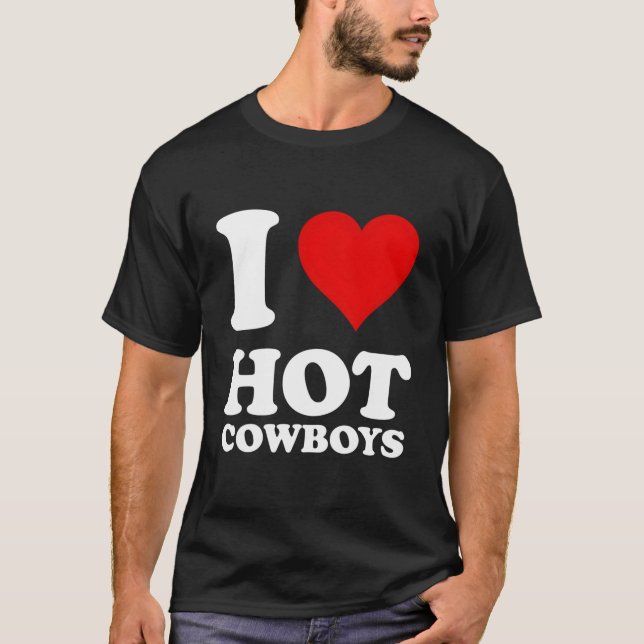 Camiseta Vaca Caliente Me Encanta Rojo Él (Anverso)
