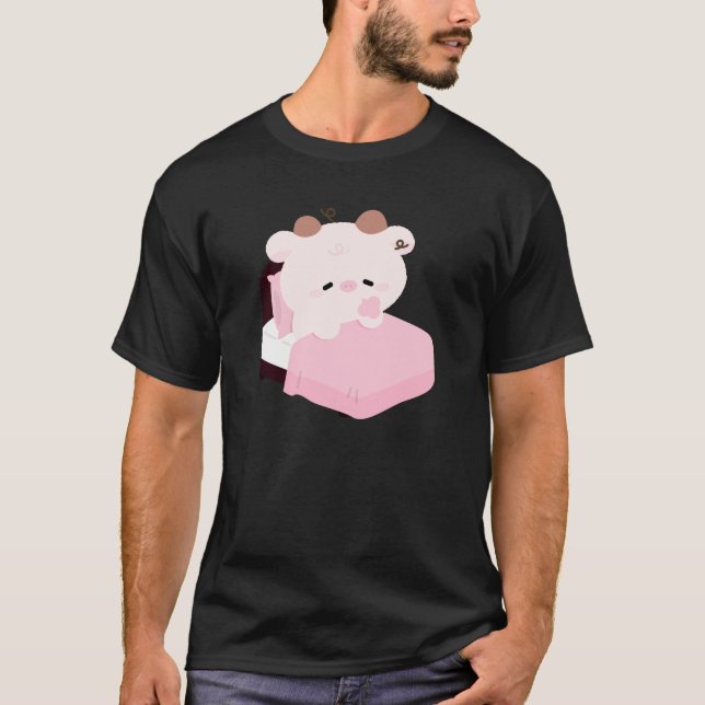 Camiseta Vaca Cansada Adorable (Anverso)