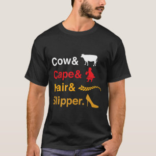 Camiseta Vaca Cape Pelo Amp Zapatilla Escuela Secundaria Te