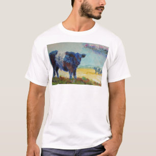 Camiseta Vaca ceñida de Galloway en la pintura del dartmoo