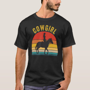 Camiseta Vaca Chica Vaca Caballo Marrón Vaquera 1