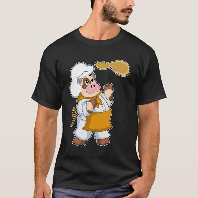 Camiseta Vaca cocinada con tos (Anverso)