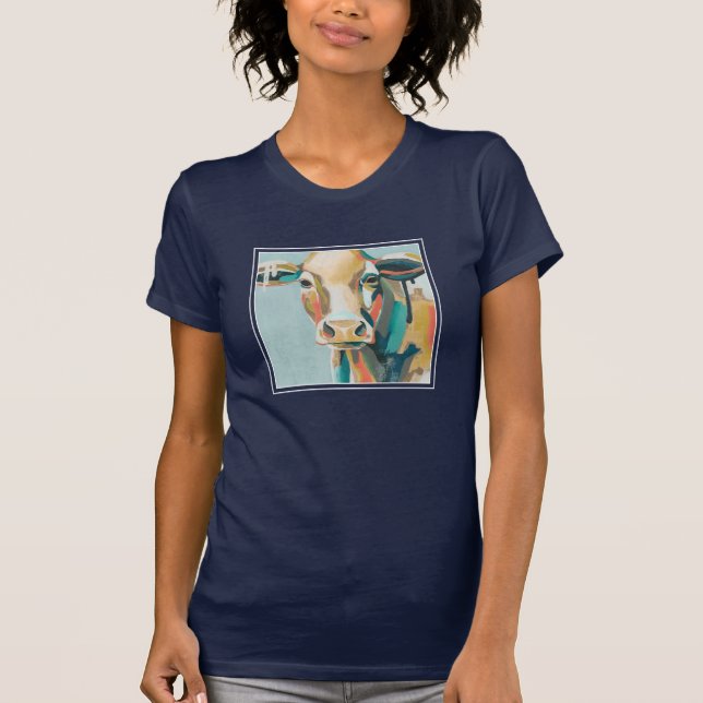 Camiseta Vaca colorida (Anverso)