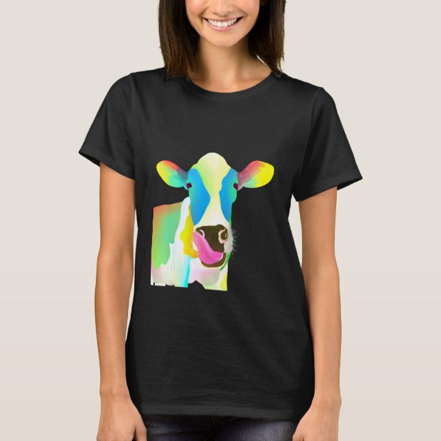 Camiseta Vaca Colorida (Anverso)
