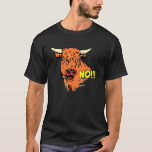 Camiseta Vaca cómica de vacas dice que no hay diversión en 
