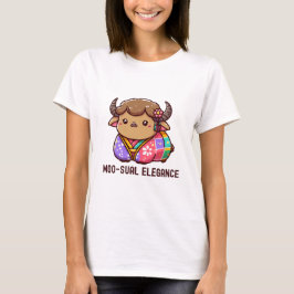 Camiseta Vaca con elegancia en Highland