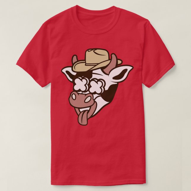 Camiseta Vaca con Gorra Vaquero (Diseño del anverso)